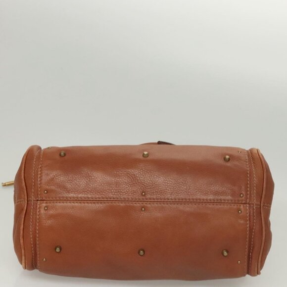 Chloe Paddington Shoulder Bag Leather Brown Gold Auth ep8587 - Picture 7 of 16